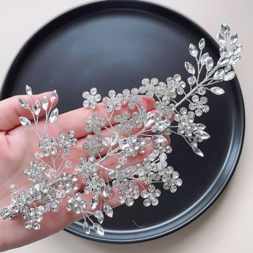 Simple Silver Color Star Hair Clip Bridal Comb Handmade Wedding Accessories Women Headpiece Barrette Side Clips For Bridesmaid