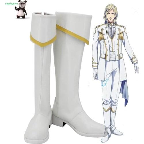 CosplayLove Uta no Prince-sama Maji LOVE Legend Star Camus White Shoes Cosplay Long Boots Leather Custom Made For Christmas