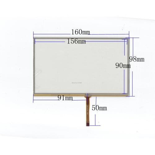 ZhiYuSun 7" inch 160*98mm Universal 4 Wire Resistive Touch Panel Digitizer Screen