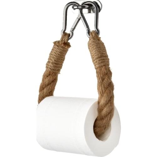 Super Durable And Pratical Hemp Rope Toilet Paper Holder Rope Wall Holder for Toilet Paper Towel Holder Bathroom Accessory