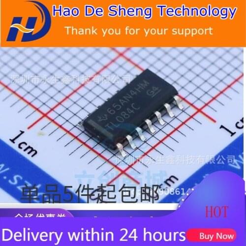 10PCS/LOT TL084CDR TL084C TL084 SOP14 Operational Amplifier New Original In Stock