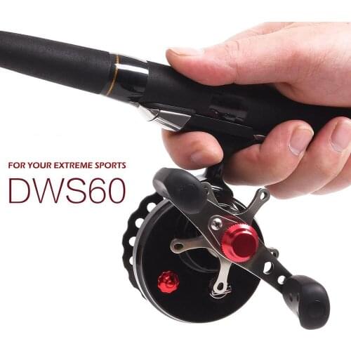 100% Original LEO Fly Fishing Reel DWS60 4+1BB 2.6:1 65MM Wheel with High Foot Fishing Reels Left/Right Hand Wheels Super Coil