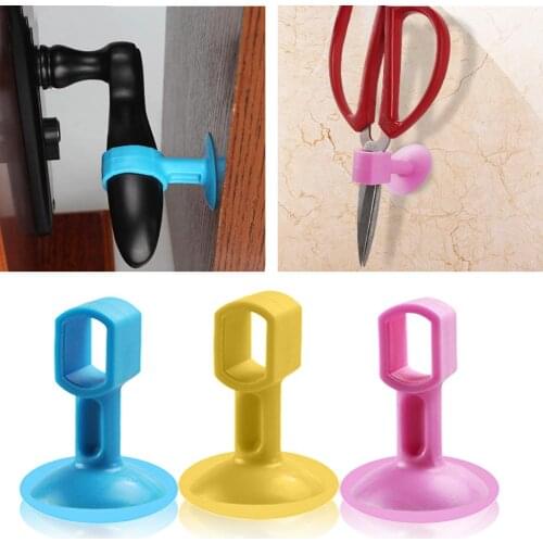 2pcs Doorknob Silicone Door Stopper Protection Anti Collision Cabinet Door Lock Handle Silencer Wall Mute Crash Pad Cushion
