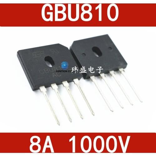 20PCS GBU810 flat bridge bridge rectifier bridge pile of 8 a 1000 v SEP rectifier bridge in stock 100% new and original