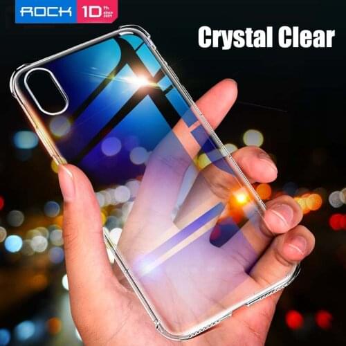 For iPhone XS Max Phone Case ROCK Crystal Clear Tpu Phone Case for iPhone XS / X Fence S Protection Case on Sales
