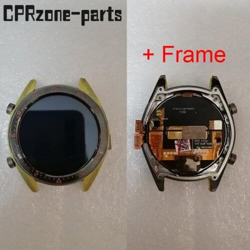 Black / Gray / Silver + Frame For Huawei Watch GT 46mm / GT Elegant 42mm LCD Display With Touch Screen Digitizer Assembly