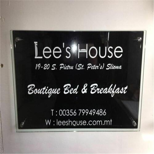 Customized Outdoor House Sign Modern Door Number Address Black Acrylic Home