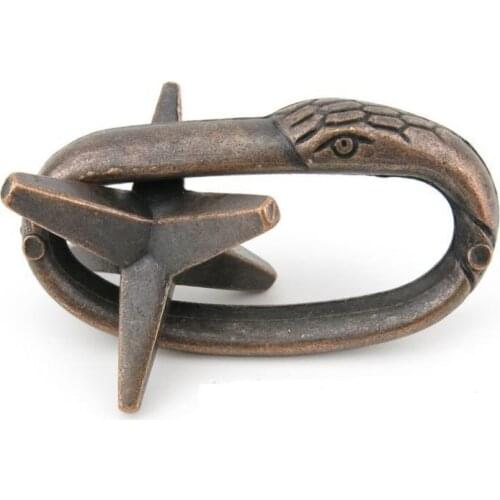 Snake Escape Classic Metal Puzzle IQ Test Magic Mind Brain Teaser Puzzles Baffling Game For Adults And Children