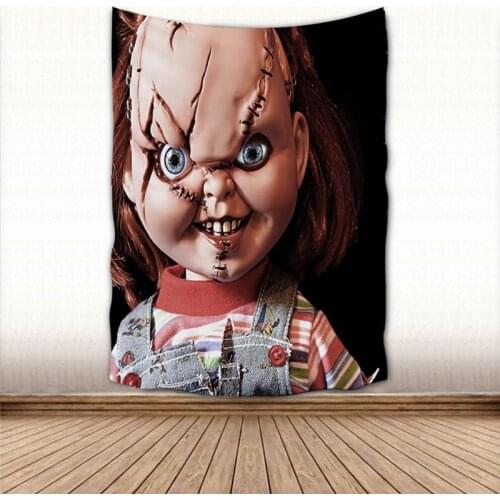 Nice Childs Play Tapestry Colorful Psychedelic Decorative Carpet Wall Fabric For Living Room Bedroom Tapestries Accessories