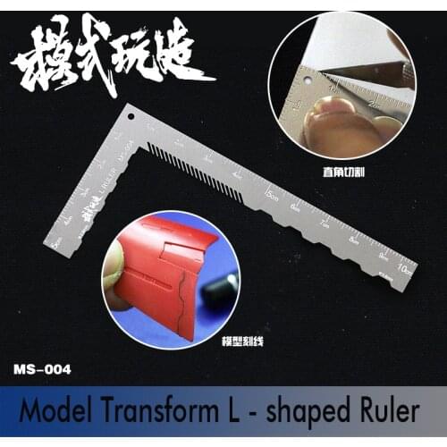 Gundam Model Transform Cutting Scribed Line L - shaped Ruler Modeling Hobby Craft Accessory