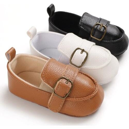 2021 New Baby Boy Girl Shoes Newborn Boy Small Leather Shoes Toddler Soft Sole Anti-slip First Walkers Infant Crib Shoes