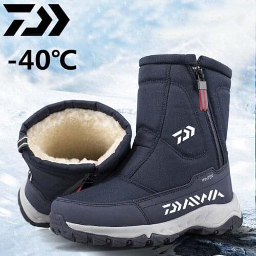 2021 New Snow Boots Daiwa Fishing Shoes Breathable Non-slip Shoes Winter Outdoor Warm Boots Waterproof Boots Fishing Snow Boots