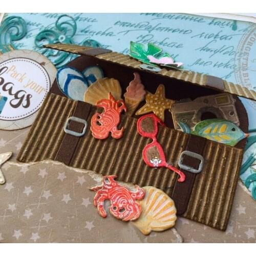 New Treasure chest decoration metal Cutting Dies Stencils DIY Scrapbooking Paper/photo Cards Embossing Dies