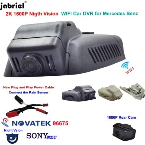 2K 1600P New Night Vision Wifi Car Dvr Dash Cam Video Recorder for Mercedes Benz C Class w203 w204 E Class w211 w212 GLK X204
