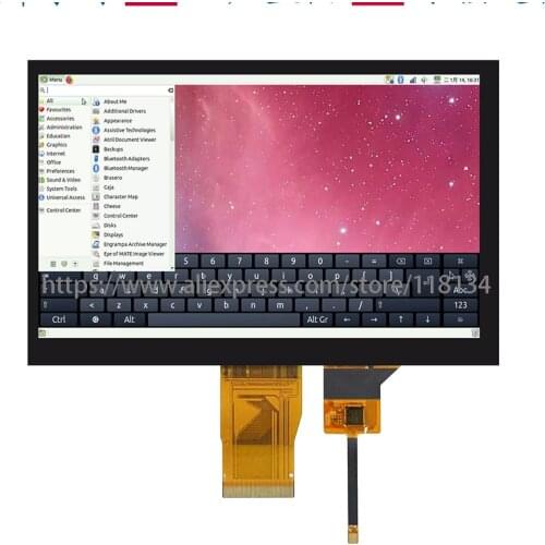 New 7.0 inch 50P 16.7M HD TFT LCD Capacitive Touch Screen FT5426 Touch IC 24Bit RGB / 6P I2C interface 1024(RGB)*600 Lcd screen