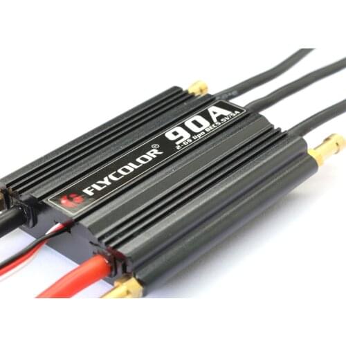 Flycolor 90A ship model ESC is suitable for no more than 100cm boat brushless waterproof ESC Boat ESC