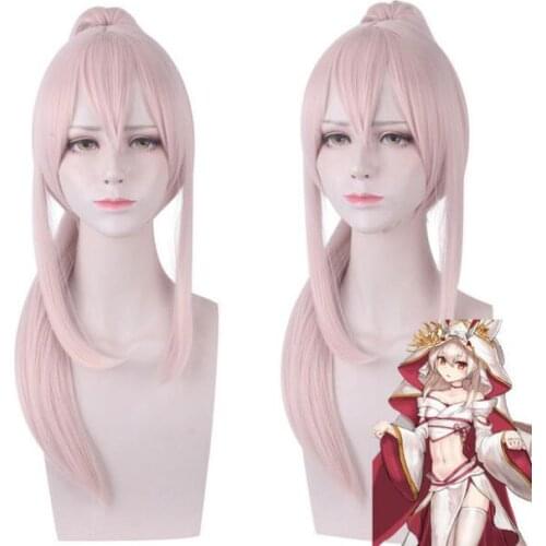 Anime 80CM Long Ponytail Wig Cosplay Game Azur Lane Ayanami Costume Heat Resistant Synthetic Hair Women Party Cosplay Wigs
