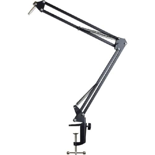 Mic Arm Stand Microphone Suspension Boom Scissor Holder For Studio Broadcast PN