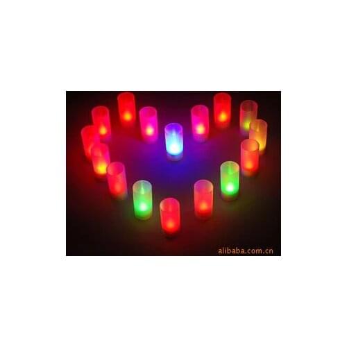 Holiday Lighting candle light, 7 colors changing candle, glow in the dark, party toy