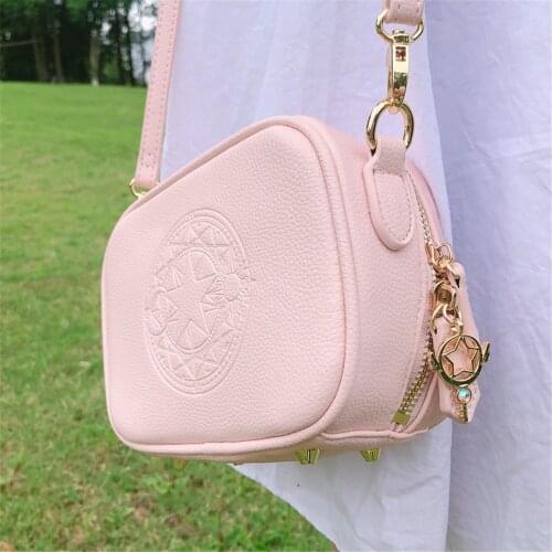 Cardcaptor KINOMOTO Sakura Clear Card bag MAGIC CIRCLE Collection Shoulder Pink Bag Handbag D206