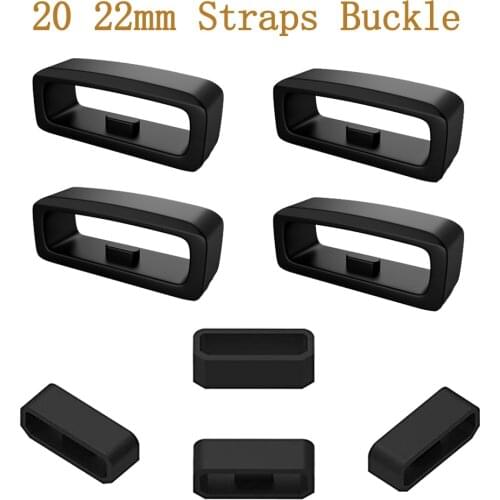 Rubber Replacement Watch Strap Keeper Loop Security Holder Retainer Ring For Garmin fenix Chronos/Approach S40/venu sq 245 235