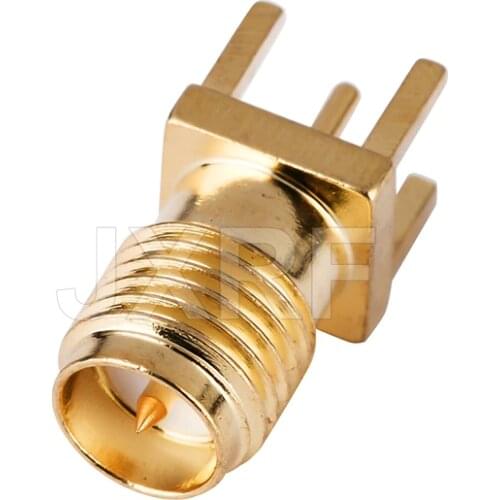 The factory sales 10PCS RP-SMA Female Jack Panel Mount PCB Solder Connectors SMA Female Jack Receptacle Solder fast ship