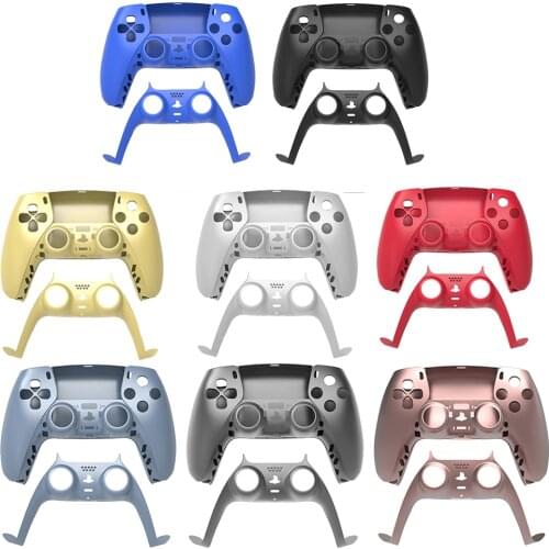 ABS Replacement Shell for PlayStation 5 PS5 Controller DIY Front Cover + Back Cover for DualSense Console Gaming Accessories