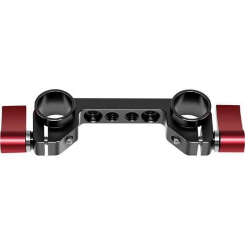 Super Lightweight 15mm Railblock with 1/4inch-10mm Thread for RED and 15mm DSLR Camera Rig 15mm Double Hole Pipe Clamp