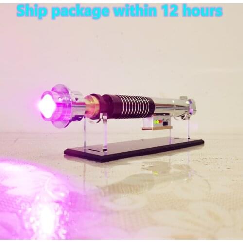 110cm Saber With Stand Luke Lightsaber with Control Box Metal Hilt Pc Blade For Heavy Dueling RGB 16 Colour FOC Lightsaber Toys