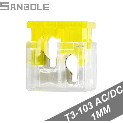 T-type main branch household wire connector No stripping terminal Wire distributor 4-6 mm2 turn to 2.5-4 mm2 AC DC (10pcs)