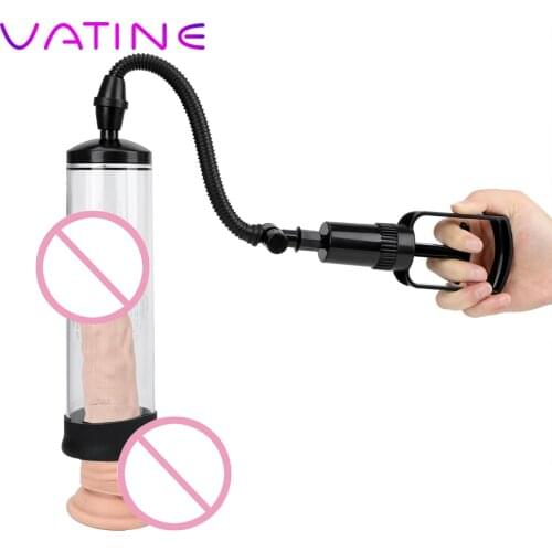 VATINE Vacuum Pump Penis Extender Penis Enlargement Penis Pump Delayed Ejaculation Sex Toy For Men Male Masturbator