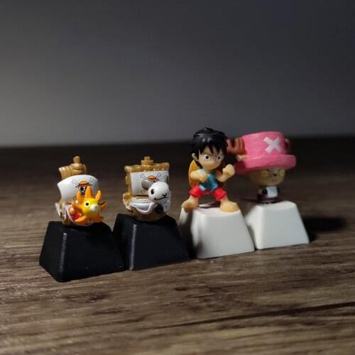 1Pc Cartoon Q Meng anime modeling keycap For Mechanical Keyboard Key Caps Luffy personality Keycap