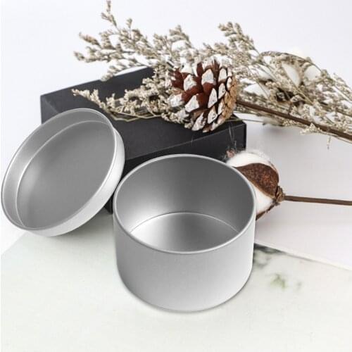 1PC Empty Round Meta Pot Candle Making Art Craft Cosmetic Container Storage Box Candle Tins DIY Salves Skin Care Beauty Samples