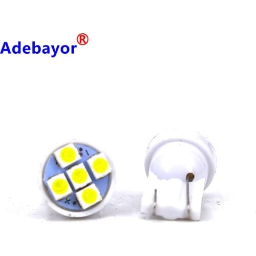 1000pcs T10 5 smd 1210 3528 led W5W 194 168 Car Auto Reading Lights Luggage Compartment Light Car Door Light LED Bulbs 12v