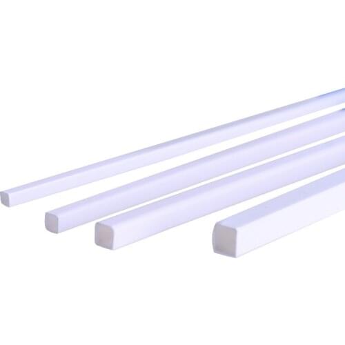 2/5/10PCS White Square Tube 3-10mm Plastic ABS Hollow Square Pipe 25cm Length for DIY Building Model Toy Accessories