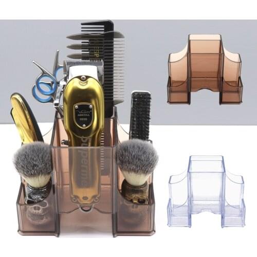 Barbershop Multi-Function Storage Box Salon Hairdressing Tools Display Stand Large Capacity Case For Clippers Brush Comb