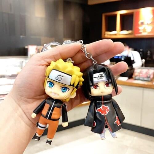 6 Styles Anime BORUTO Keychain Kakashi Sasuke Hinata Sakura Gaar Pain Hidan Konan Deidara Key Ring Pendant Cartoon Key Holder