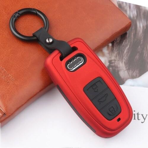 For Audi A1 A3 A4 A5 A6 A7 A8 Quattro Q3 Q5 Q7 2009 2010 2011 2012 2013 2014 2015 New Carbon fiber ABS Matte Car Key Cover Case