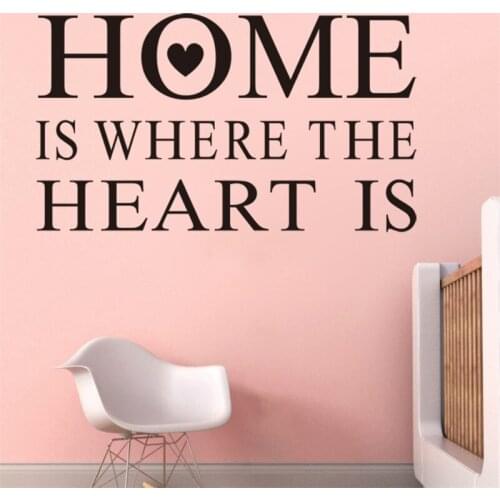 Home is where the heart is Wall Stickers living room Wall Decals Family Decoration