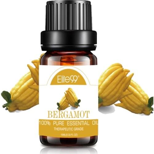 Elite99 10ml Bergamot Pure Essential Oils For Aromatherapy Help Sleep Humidifier Diffuser Patchouli Rose Massage Essential Oil
