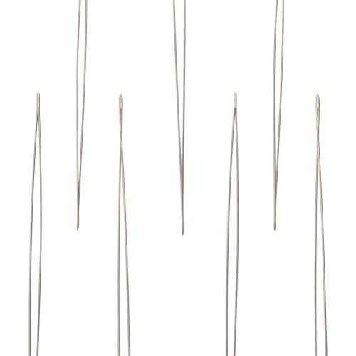8pcs Stainless Steel Big Eye Beading Needles Jewelry Tool for Threading String Making Beads Handmade Pins Jewelry Accessories
