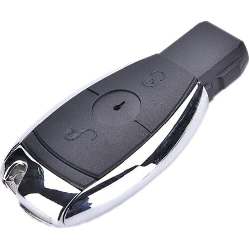 2018 New Chrome 2 Button Remote Smart Key Case For Mercedes-Benz MB CL SLk CLK C E S Class