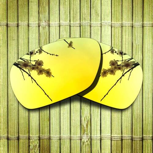 Polarized Replacement Lense For-Oakley Inmate Sunglasses Frame True Color Mirrored Coating - Yellow Options