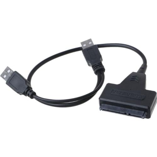 SATA to USB 2.0 Adapter External Power for 2.5/3.5 Inch SSD Hard Disk Drive Converter Cable