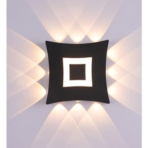 Outdoor Wall Light Cube LED 12W Modern Up Down Waterproof Wall Lamp For Interior Bedroom Balcony Garden Porch Lighting
