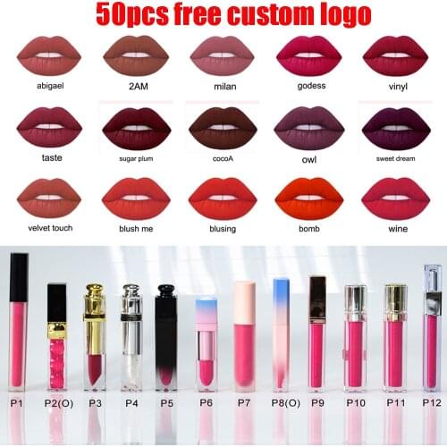 Pick your own colors and customised lip gloss tube liquid glitter clear glossy private label lip gloss low moq