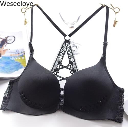 Weseelove Women Padded Push Up Bra Sexy Back Super Sexy Lingerie Women Bra Push Up Bralette Lingerie Soutien Gorge Femme B30-2