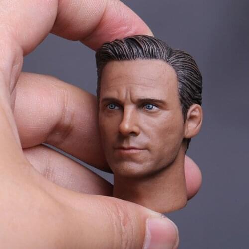 1/6 Scale Male Soldier Puppet Head Sculpture Michael Fassbender Head Sculpture Model Toys For 12'' Action Figure Body DIY