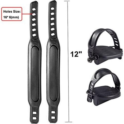 1Pair Exercise Bike Pedal Widened Bicycle Pedal With Pedal Straps For Exercise Bike Stationary Cycle Home