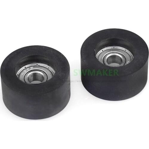 1pcs 8*35*18mm 608zz coated polyurethane guide wheel/roller, rowing machine accessories, sports equipment pulley